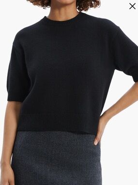 Theory Cashmere Short Sleeve Sweater